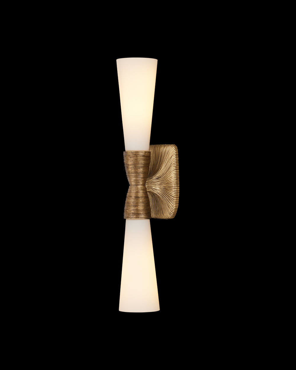 Currey & Company Burrows Brass Bath Wall Sconce