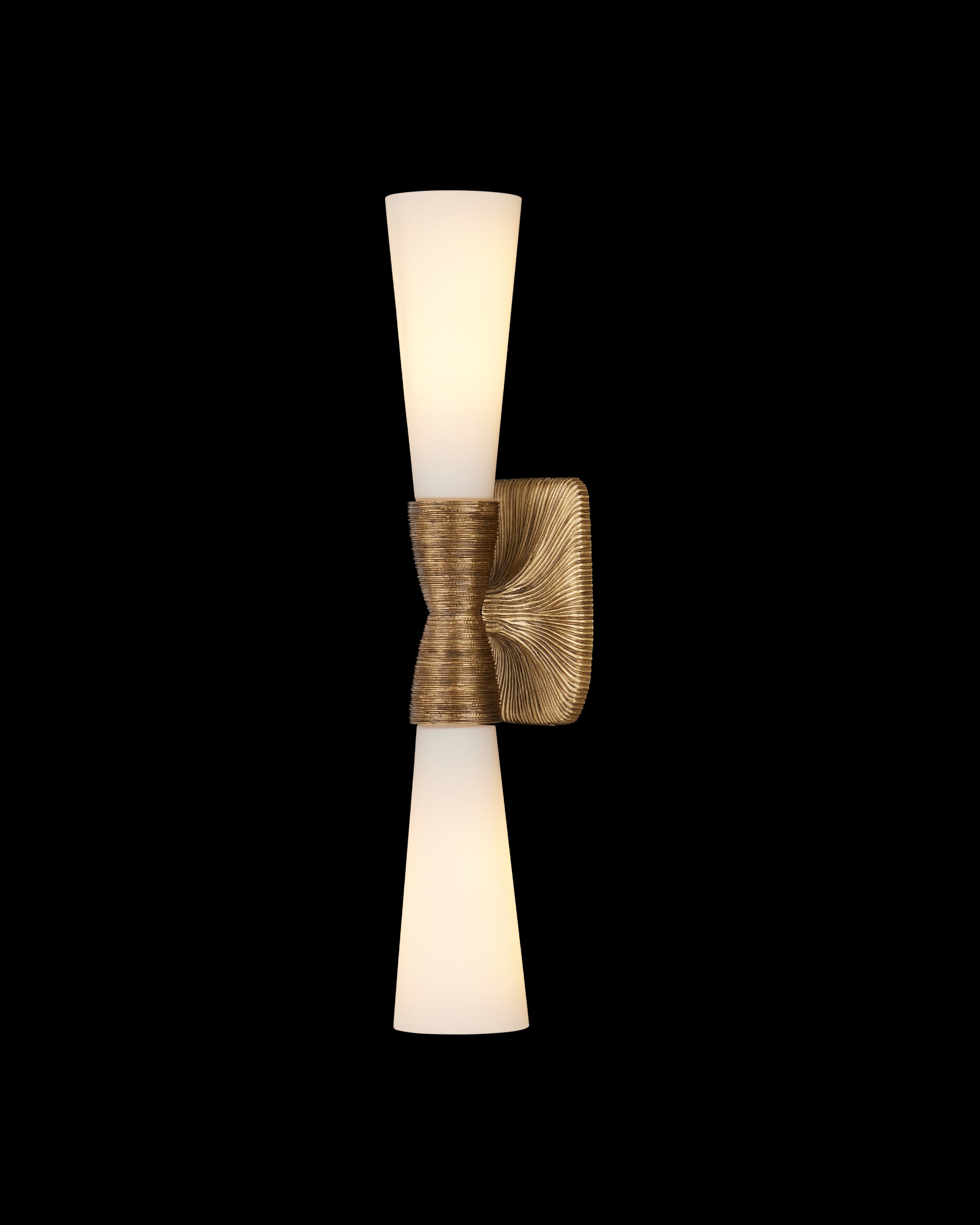 Currey & Company Burrows Brass Bath Wall Sconce