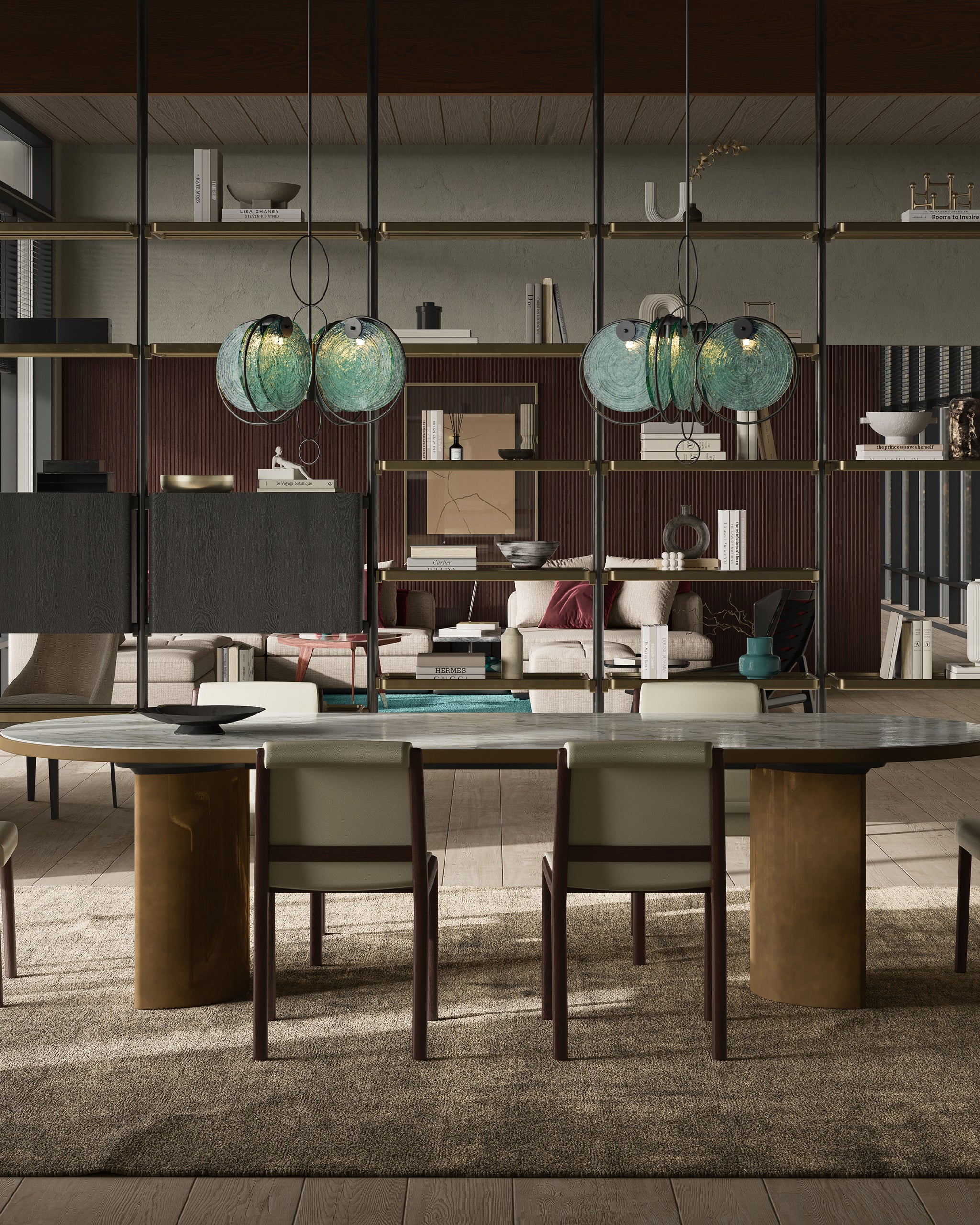 Currey & Company Vesica Piscis Chandelier