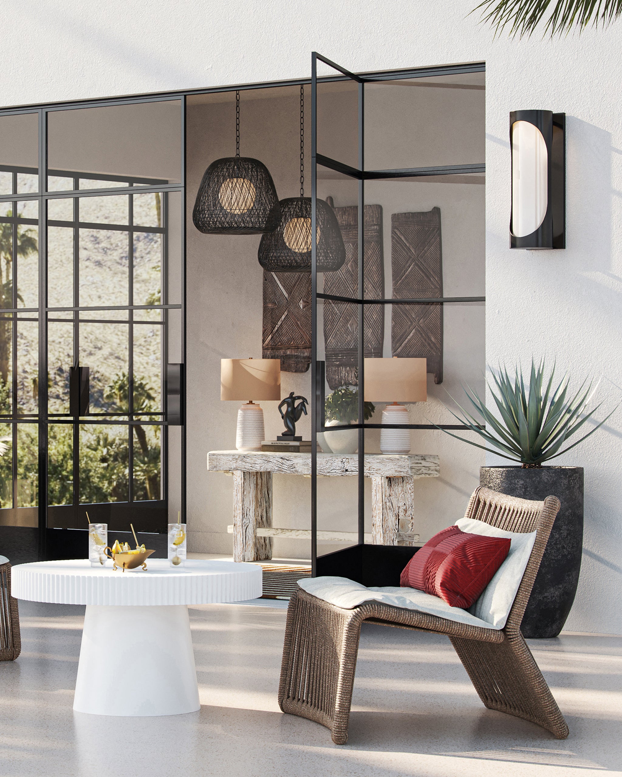 Currey & Company Holland Console Table