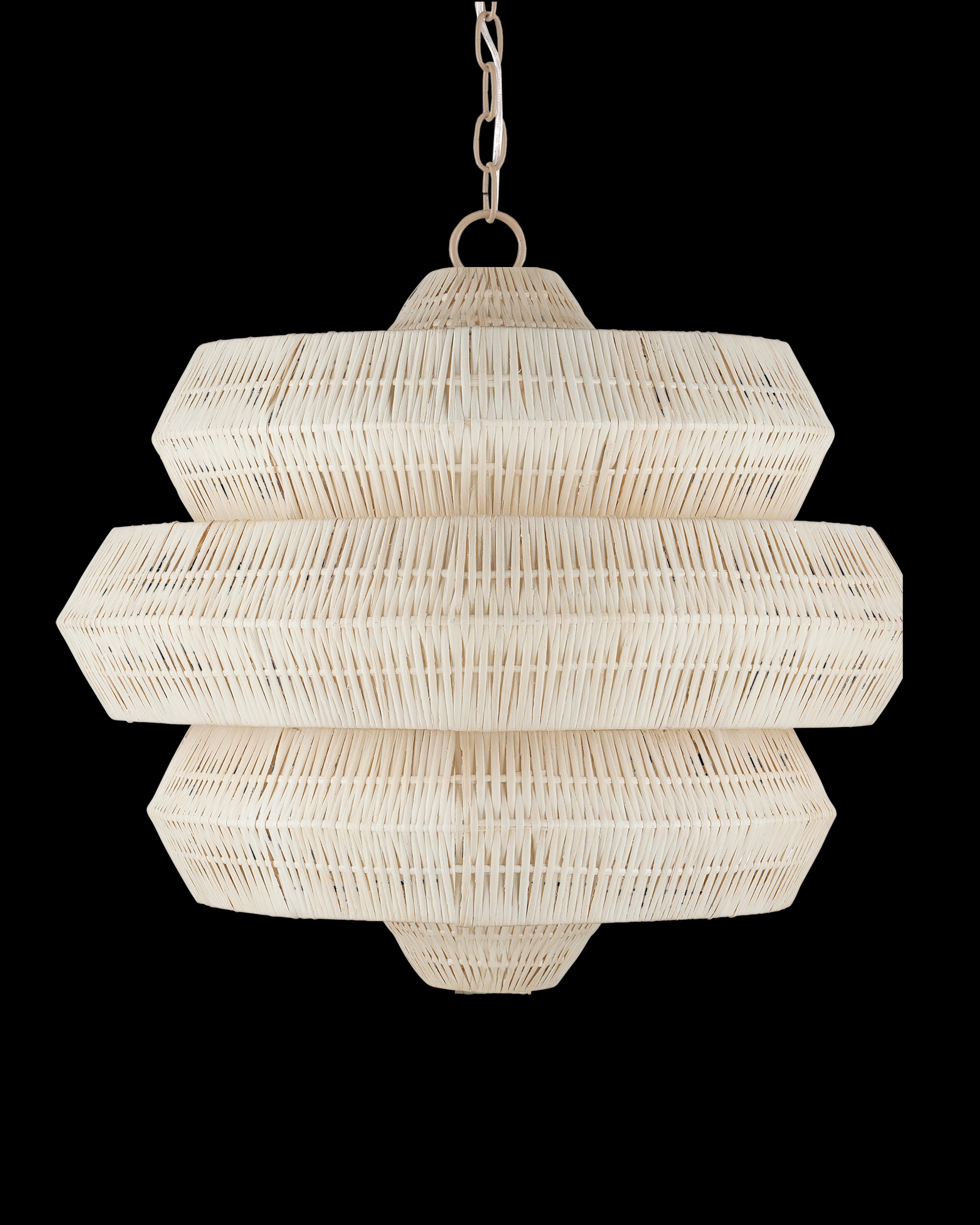 Currey & Company Antibes Small White Chandelier