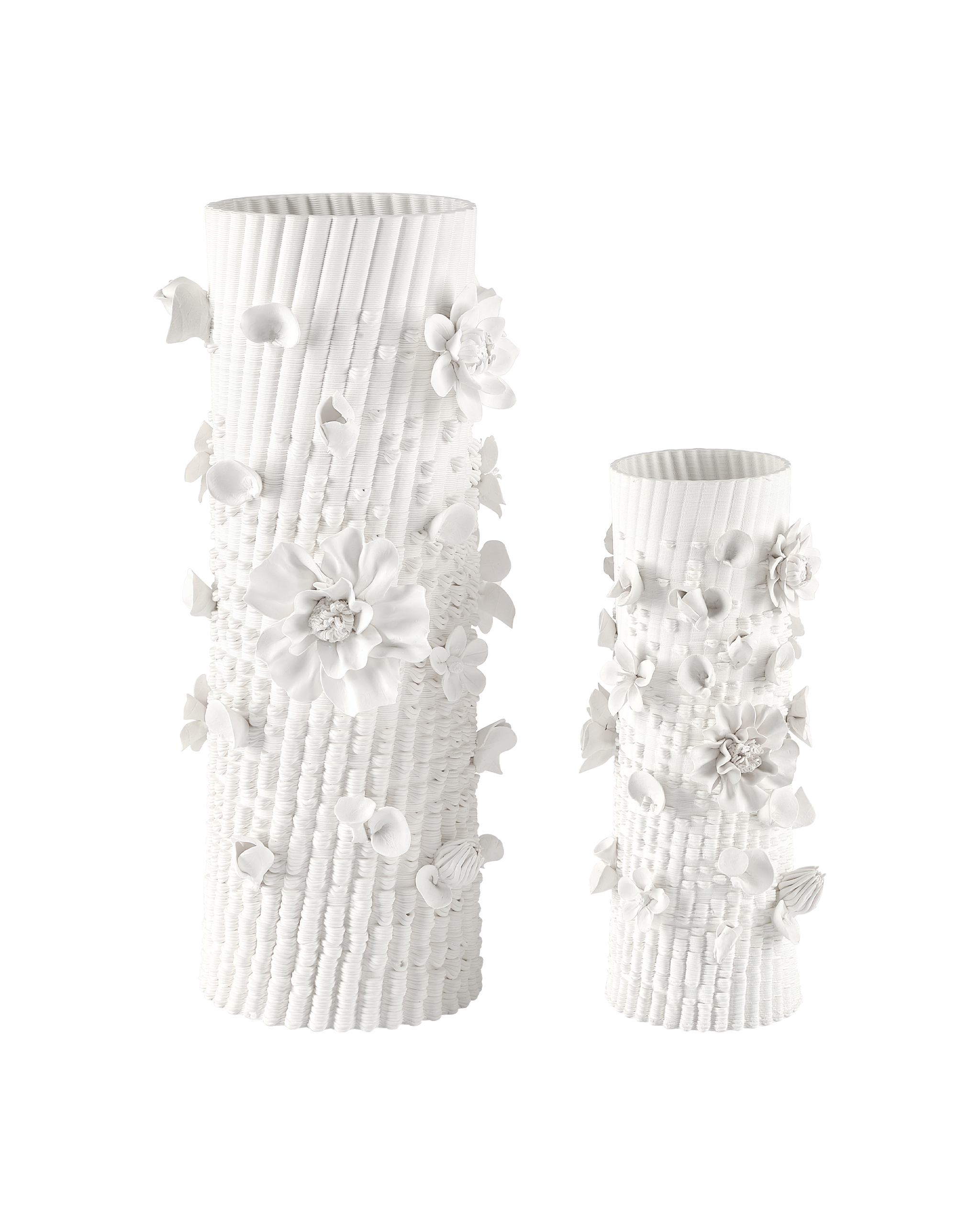 Currey & Company Sylva Medium White Vase