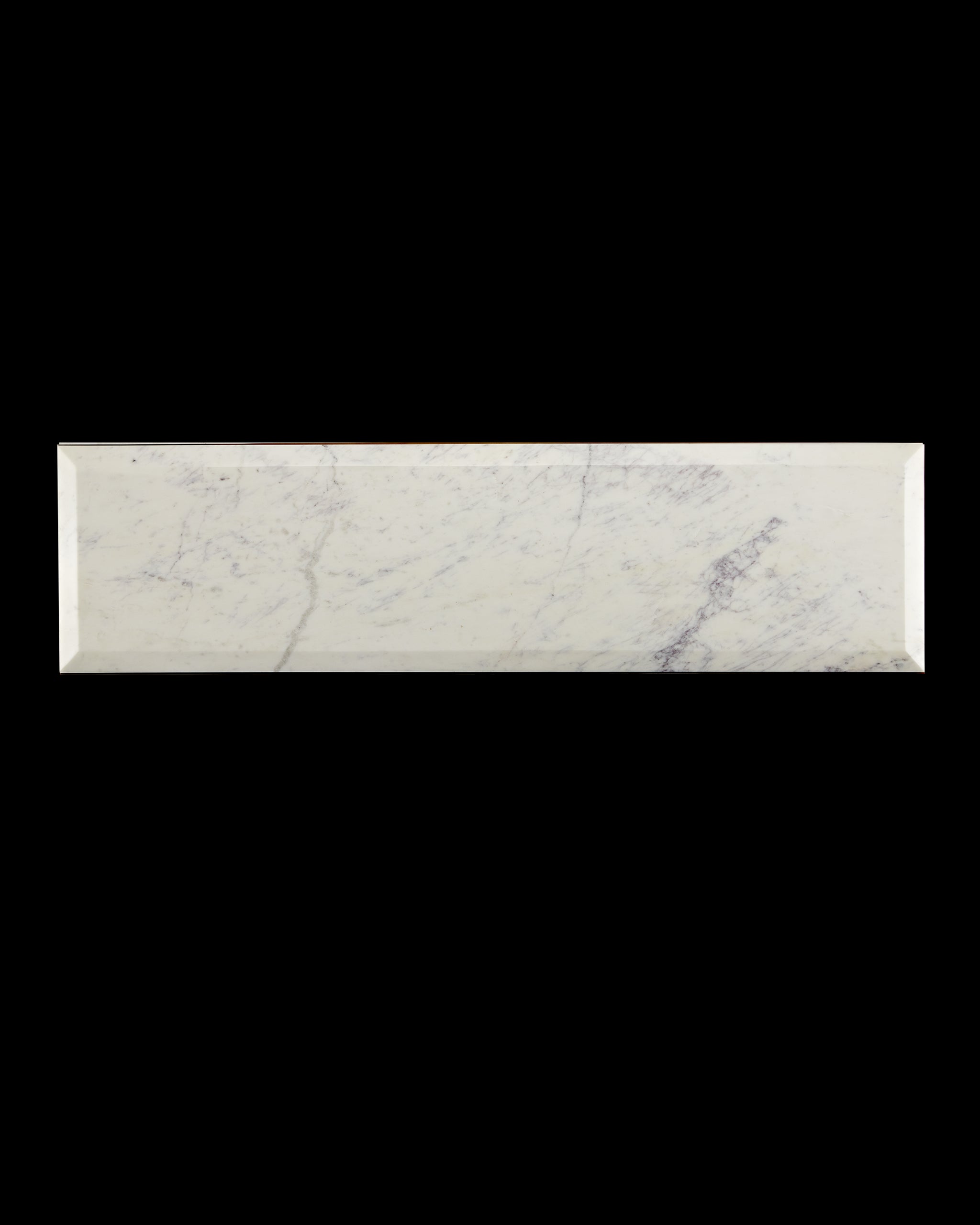 Currey & Company Oblique Marble Console Table