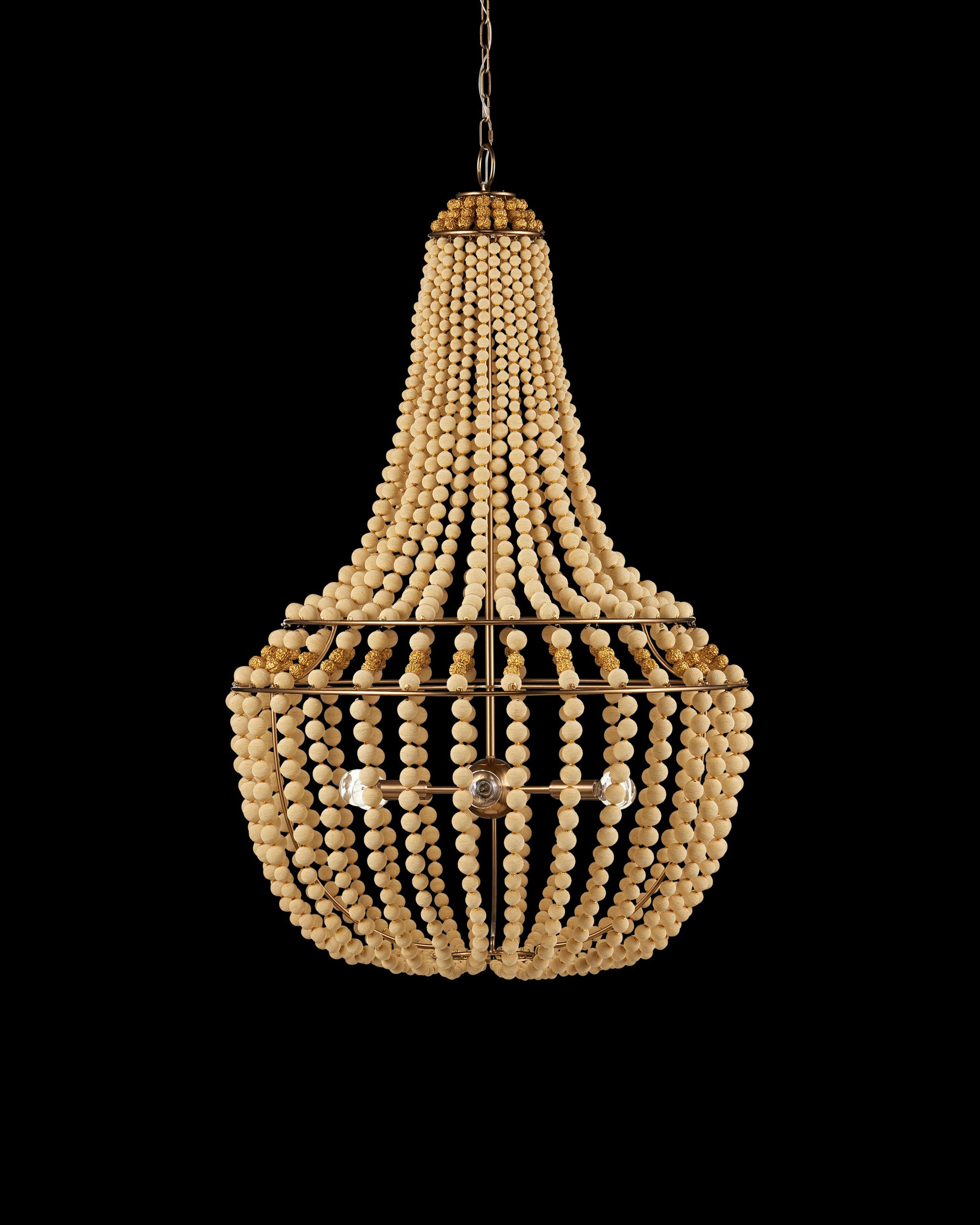 Currey & Company Penelope Beige Chandelier