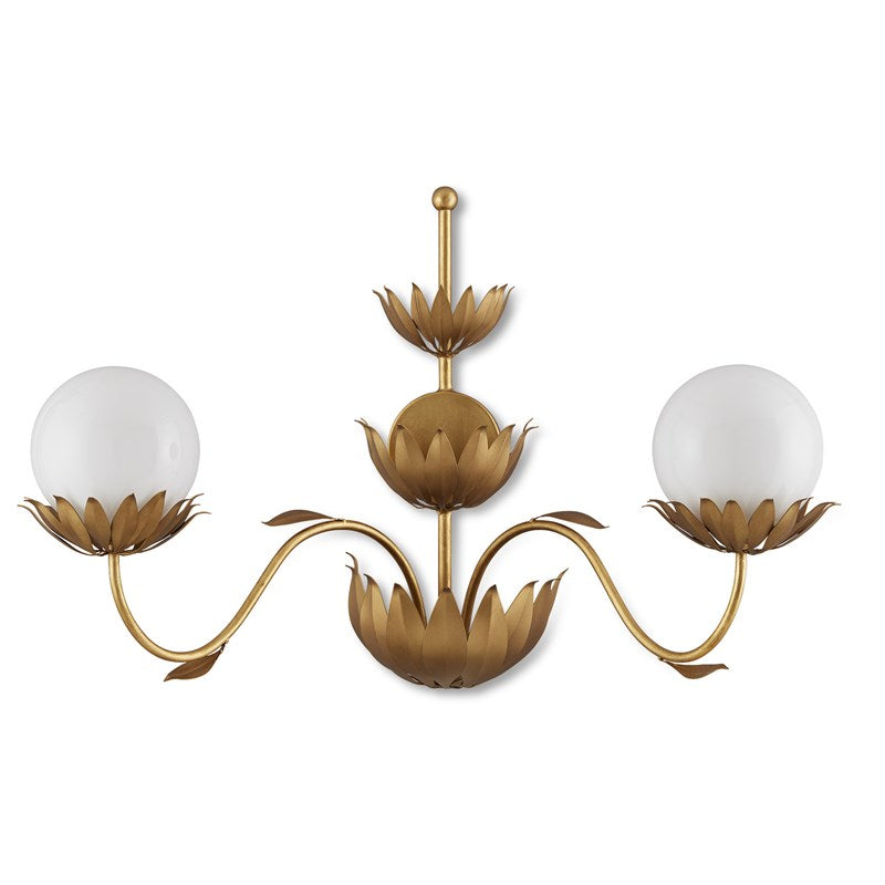 Currey And Company Mirasole Gold Wall Sconce