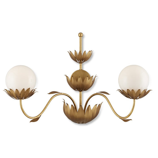 Currey And Company Mirasole Gold Wall Sconce