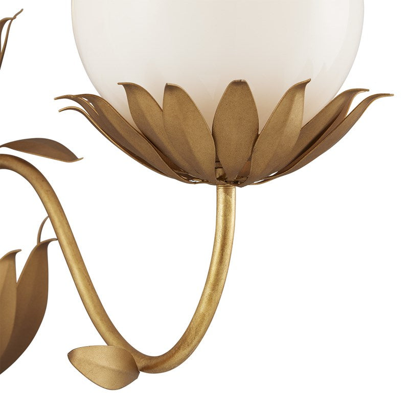 Currey And Company Mirasole Gold Wall Sconce