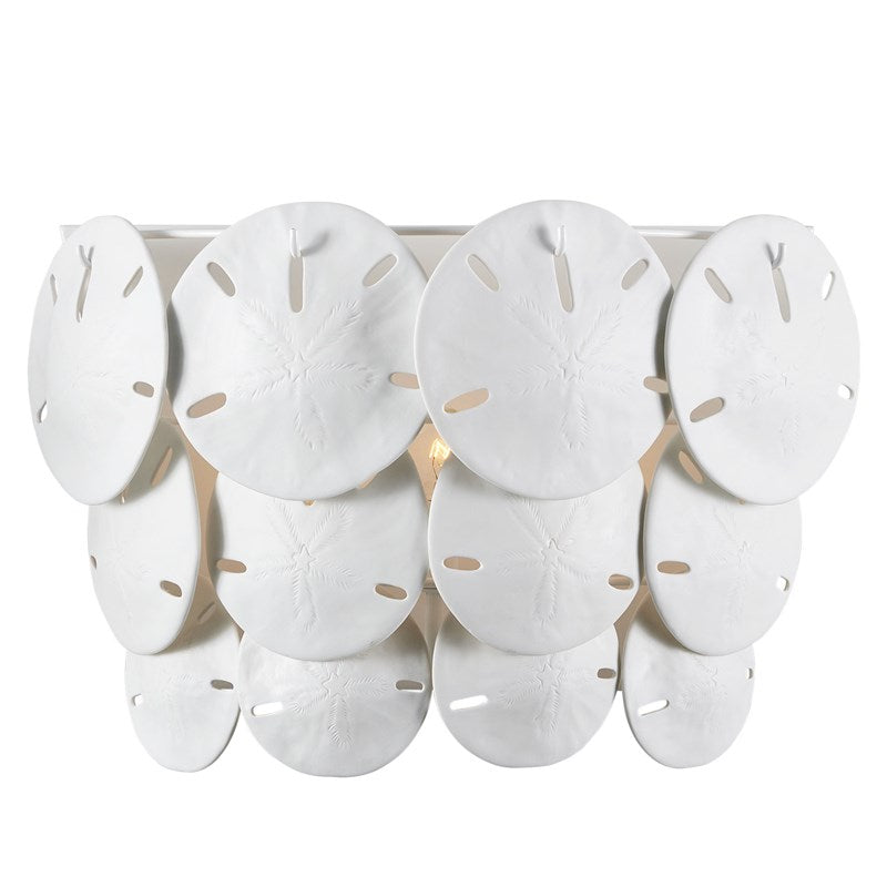 Currey And Company Tulum White Wall Sconce