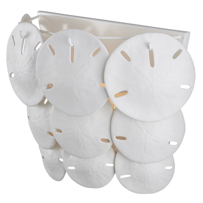 Currey And Company Tulum White Wall Sconce