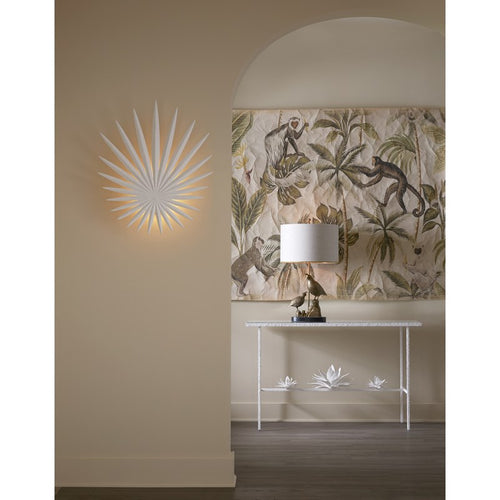 Currey And Company Bismarkia White Wall Sconce