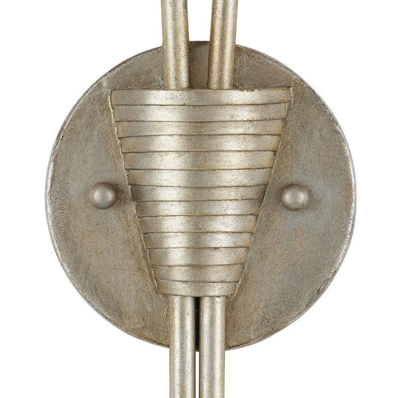 Currey And Company Paradiso Gold & Silver Wall Sconce, Left