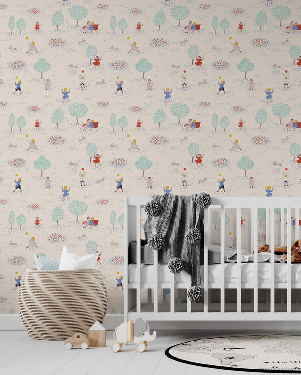 Paule Marrot  Playing in the Park Wallpaper