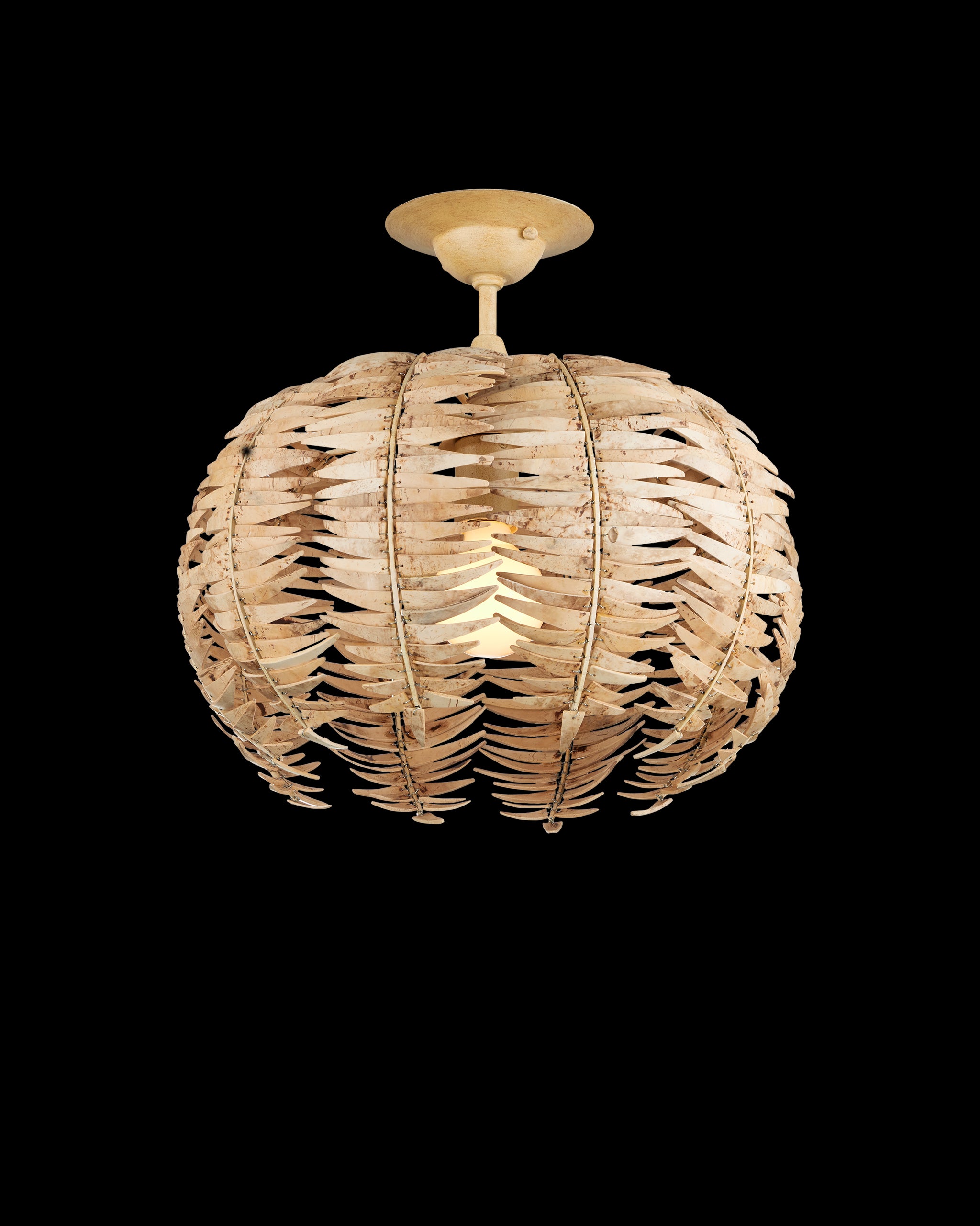 Currey & Company Tiptur Semi Flush Mount