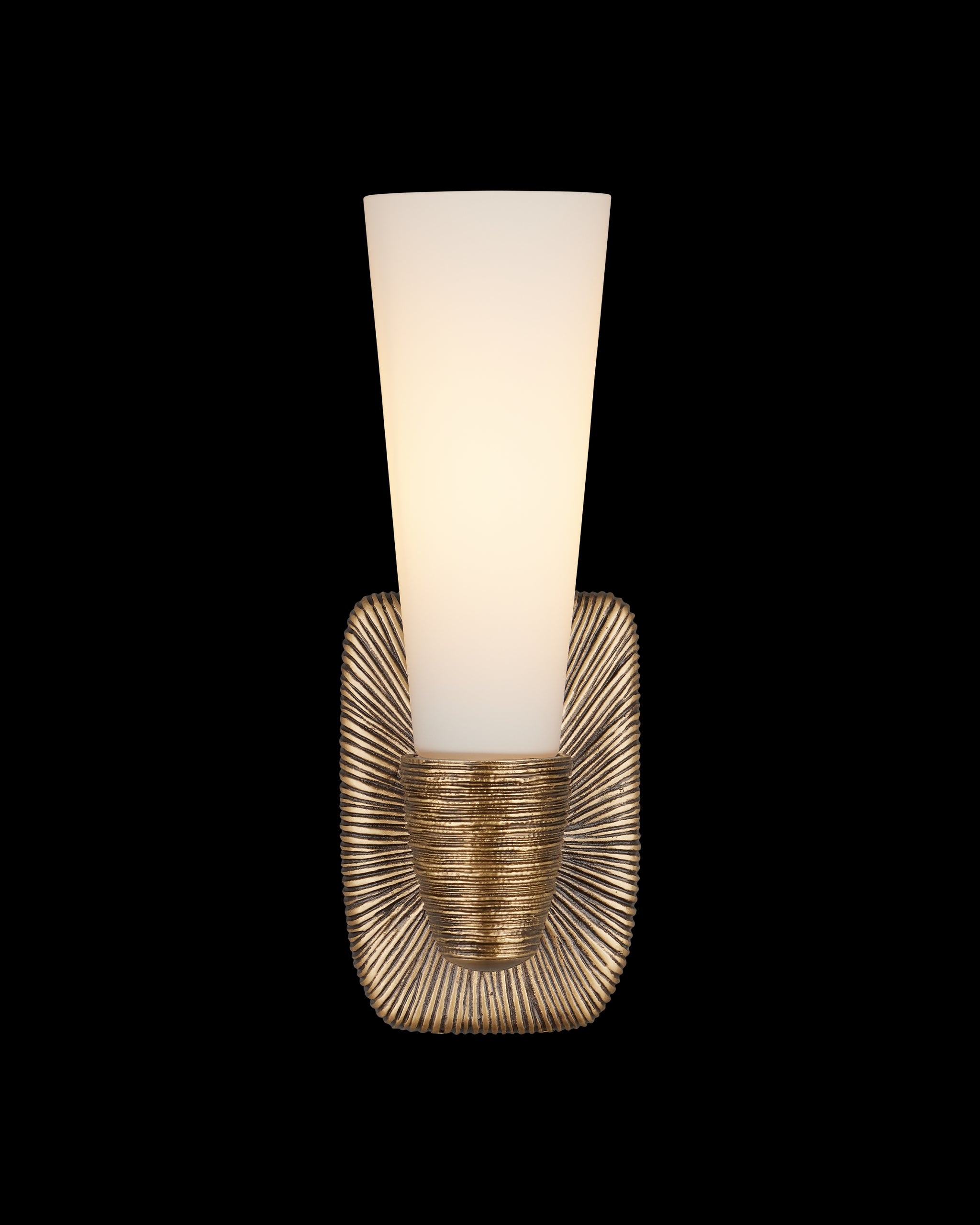 Currey & Company Bonaz Brass Bath Wall Sconce