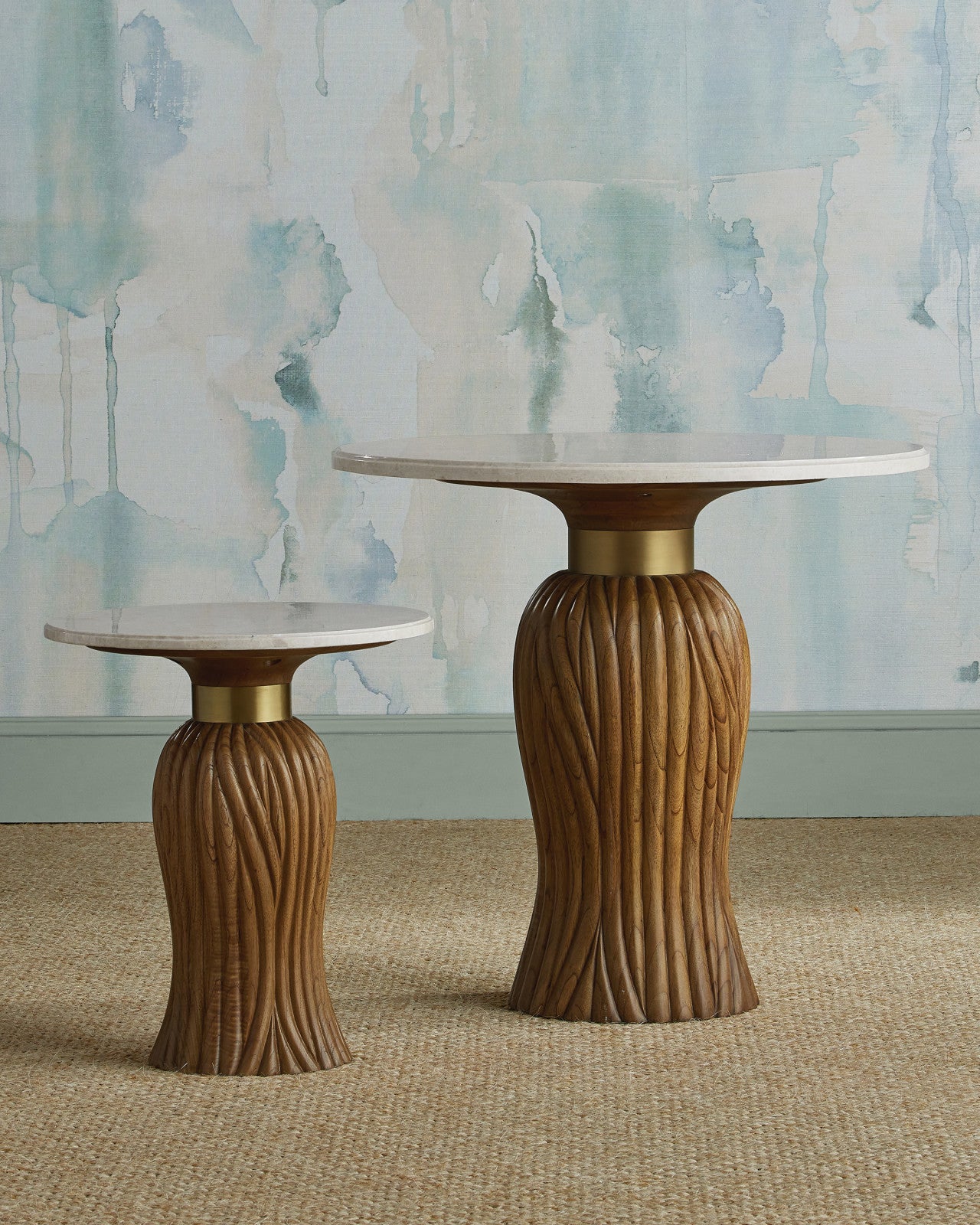 Currey & Company 32" Tassel Mindi Wood Entry Table