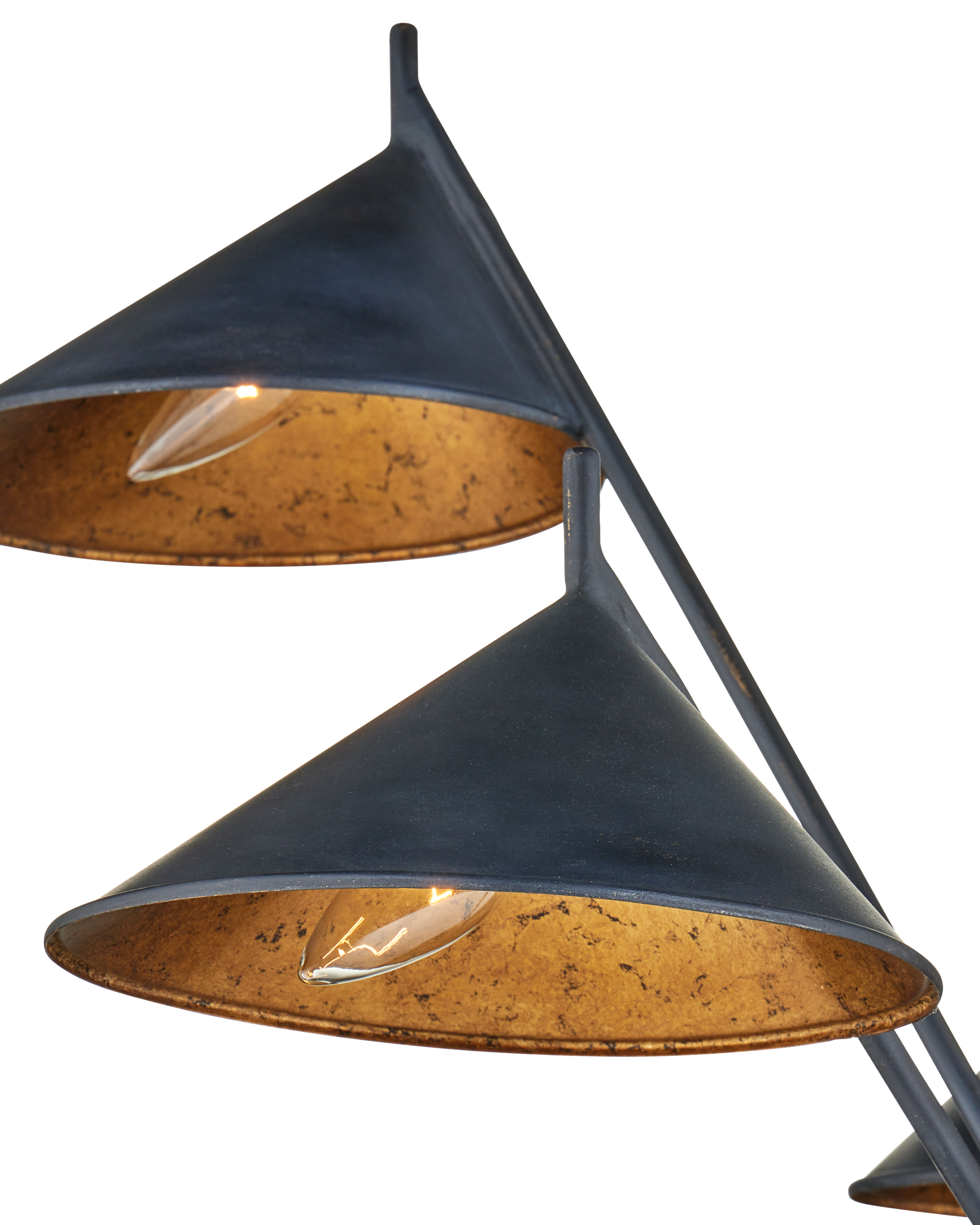 Currey & Company Serpa Medium Black Chandelier