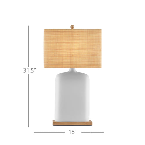 Currey & Company Musing White Table Lamp