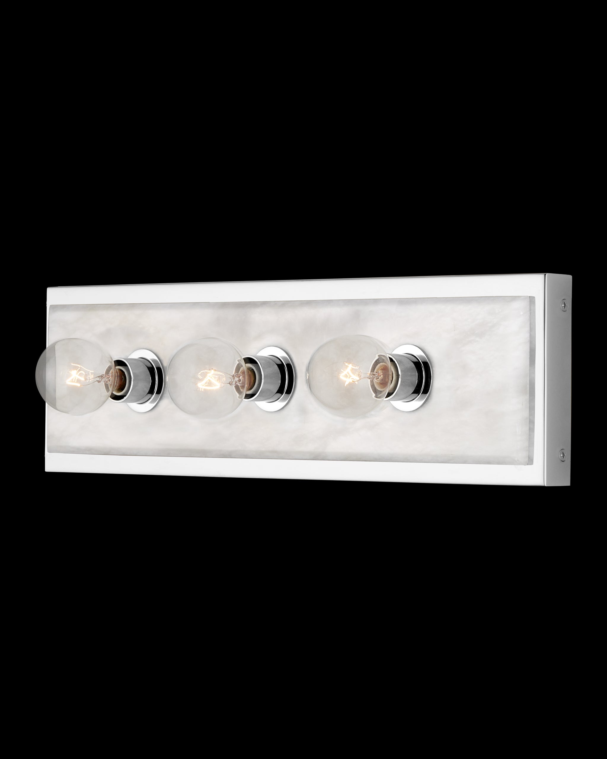 Currey & Company Berdine Medium Nickel Bath Wall Sconce