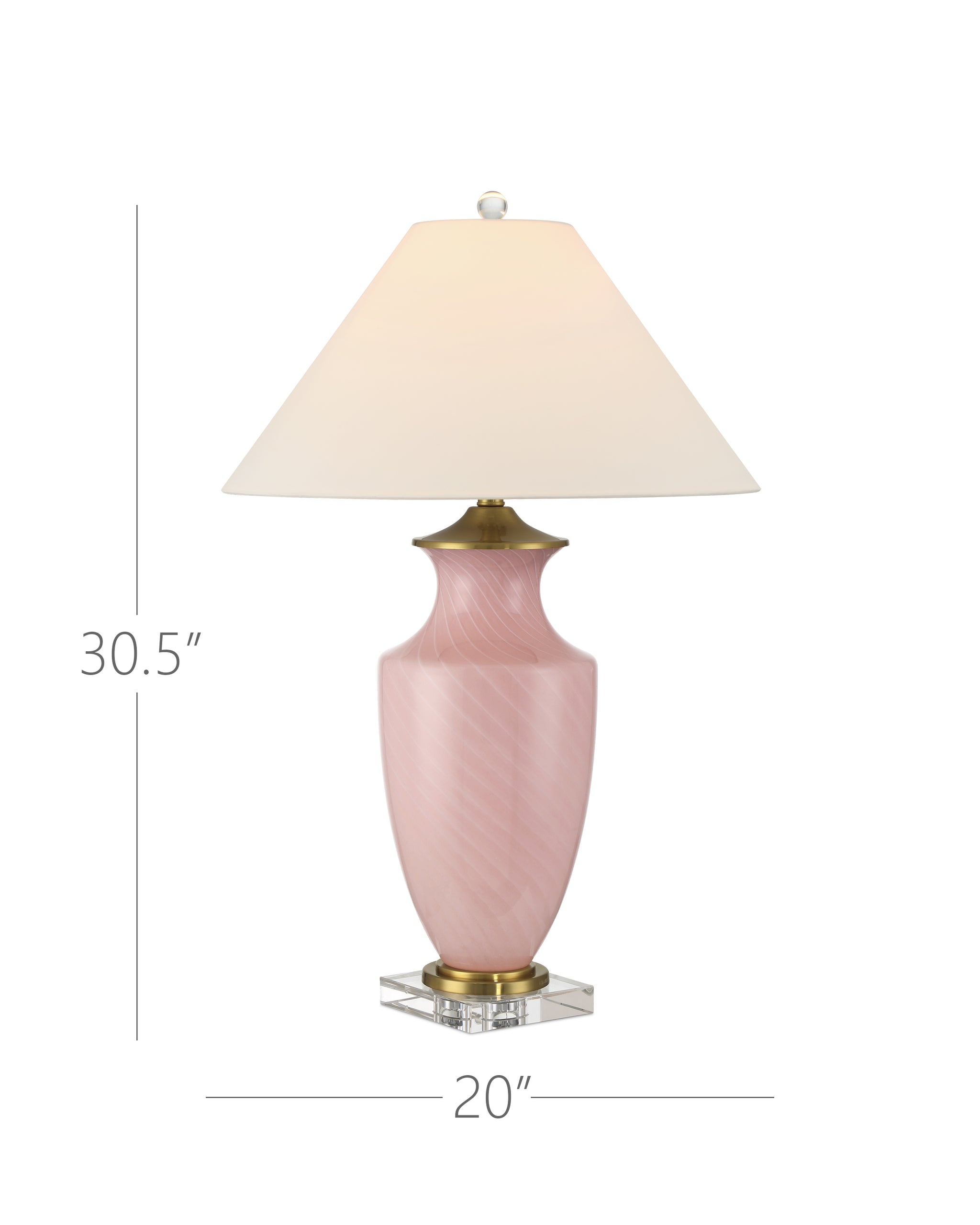 Currey & Company Lucy Pink Table Lamp