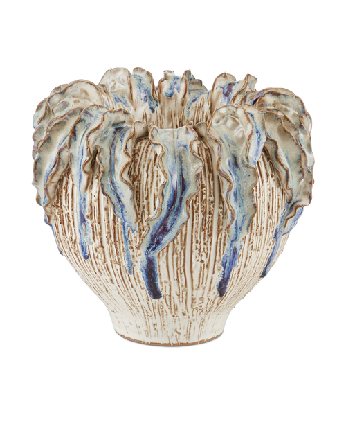 Currey & Company Tropical Crown Medium Vase