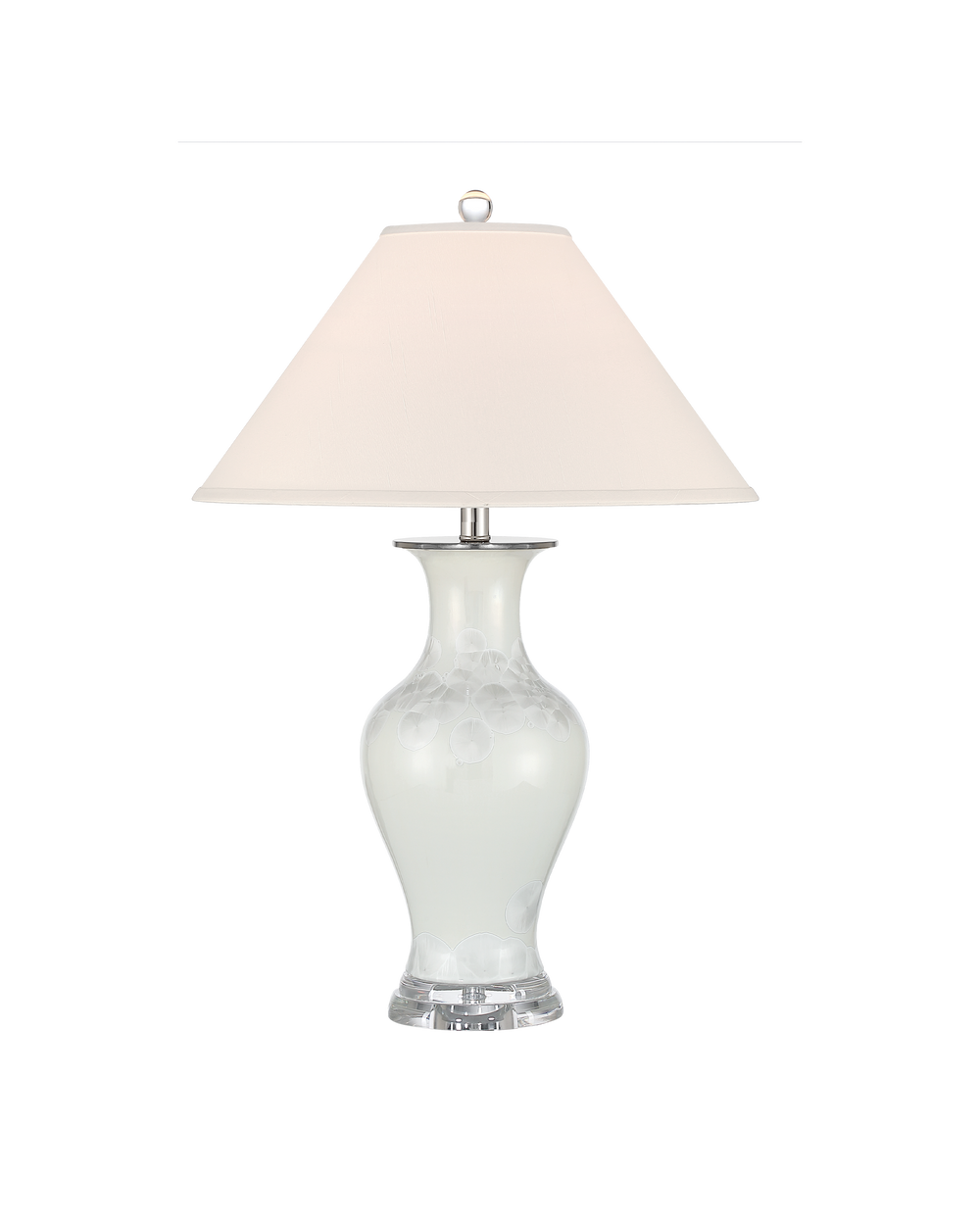 Currey & Company Crystalline White Table Lamp