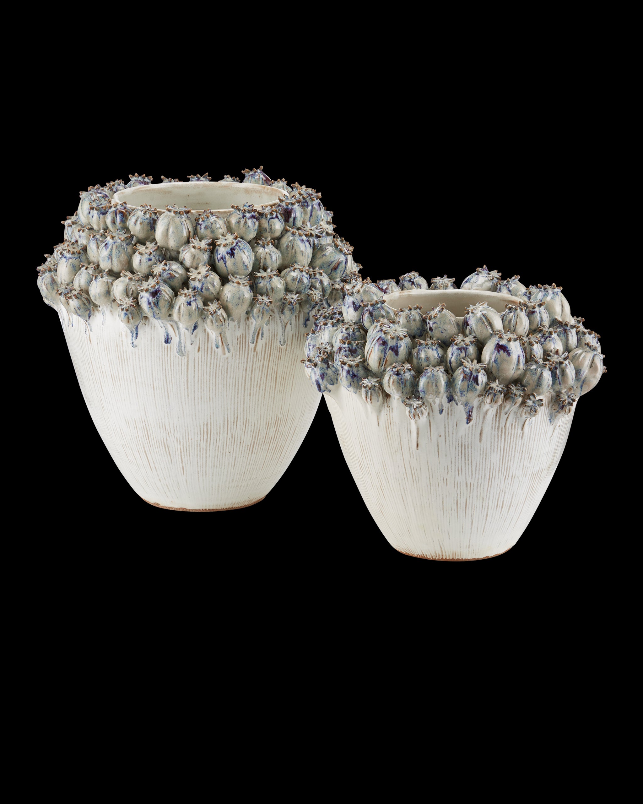 Currey & Company Poppy Pod Crown Large Vase