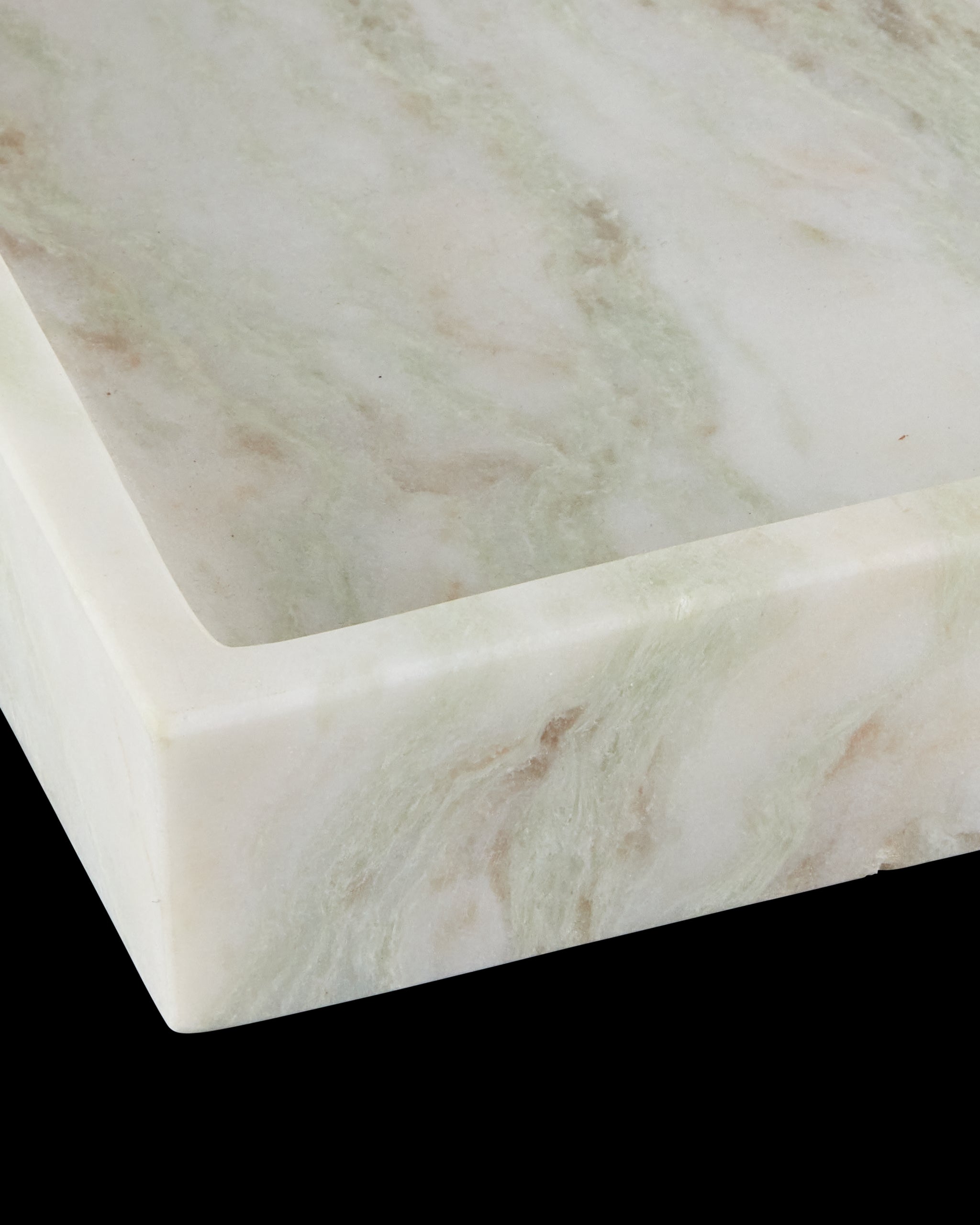 Currey & Company Bilbao Onyx Square Tray