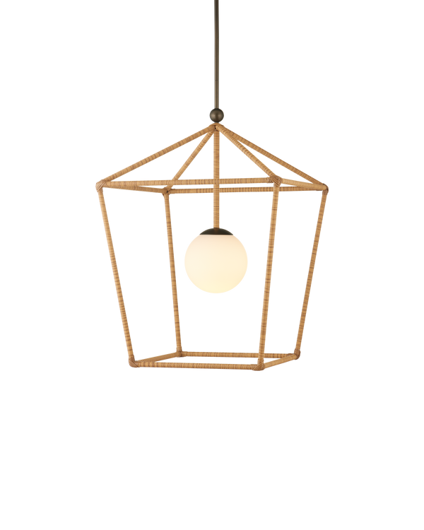 Currey And Company Denison Large Natural Outdoor Lantern