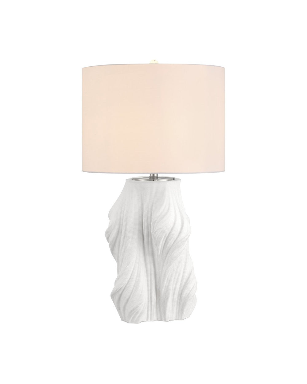 Currey & Company Watershed White Porcelain Table Lamp