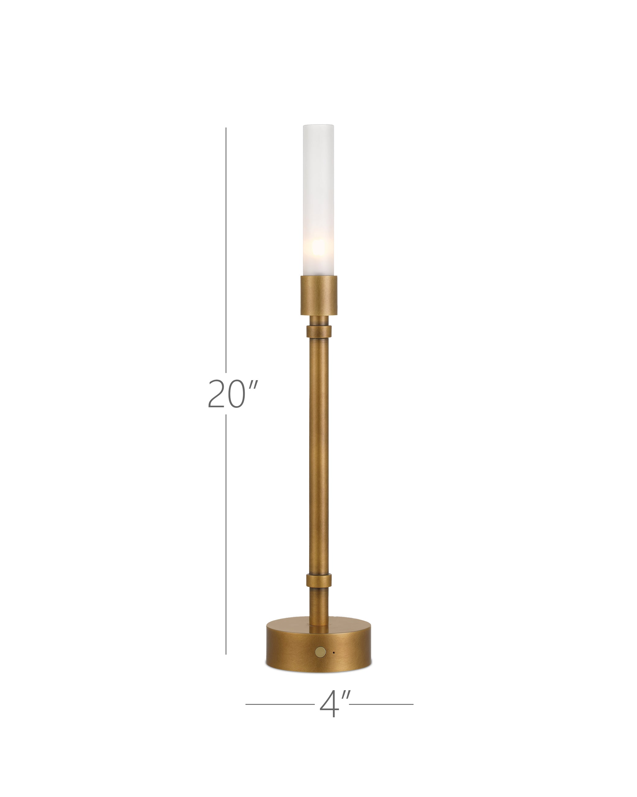 Currey & Company Paseo Brass Cordless Table Lamp