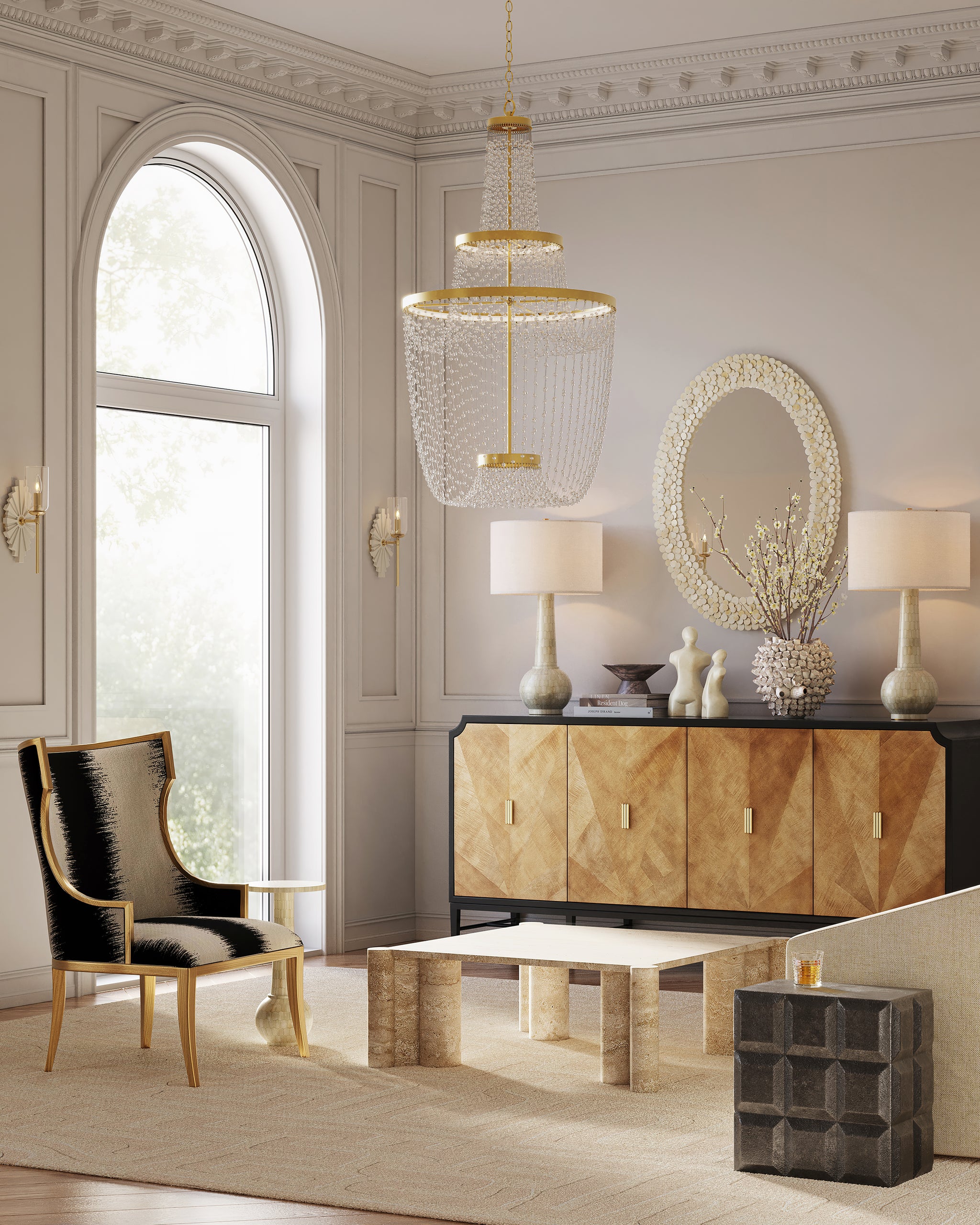 Currey & Company Osa Drinks Table