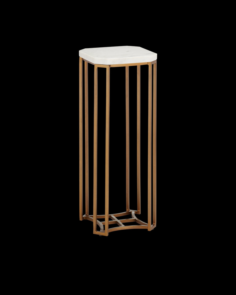 Currey & Company Ocho Marble Drinks Table