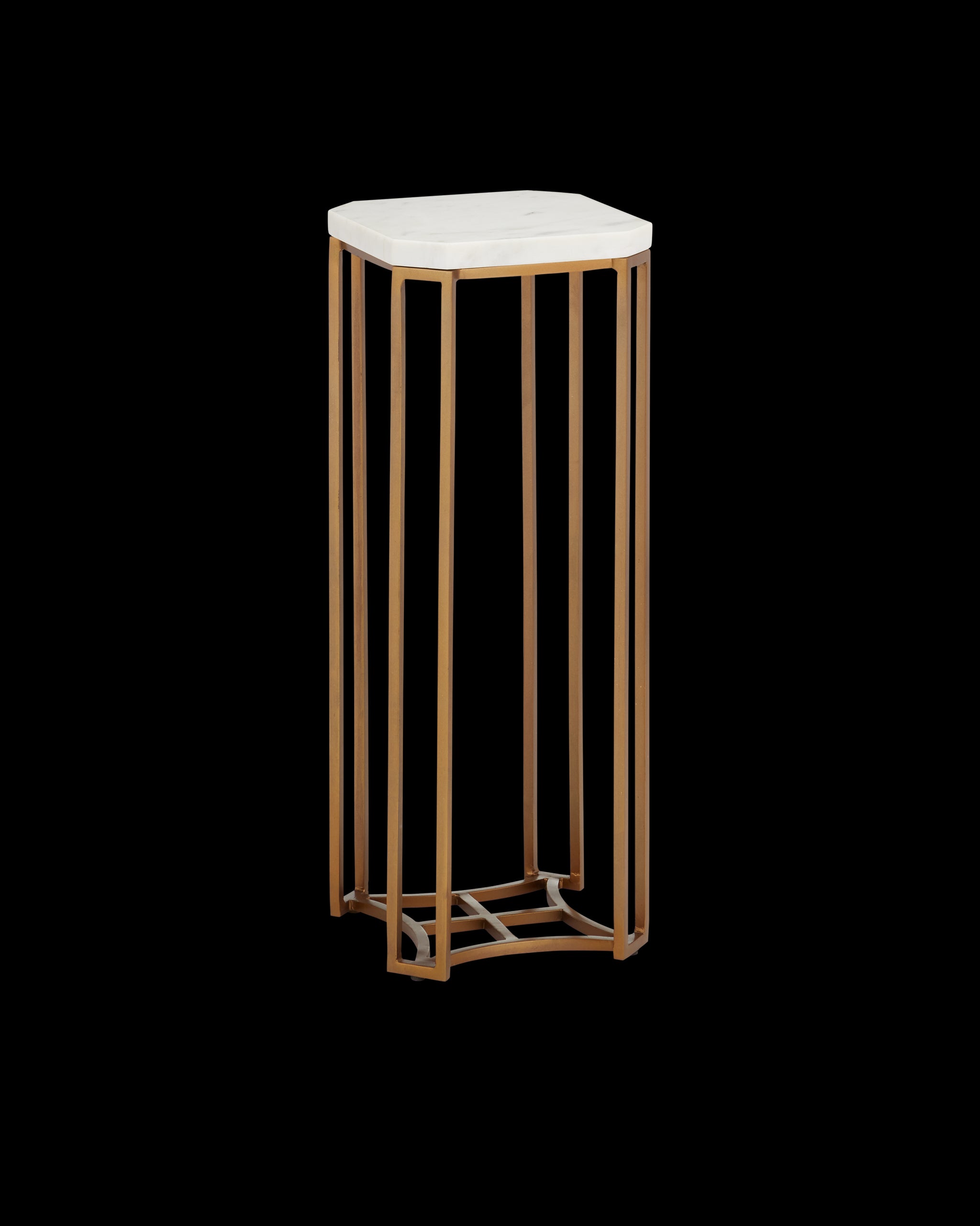 Currey & Company Ocho Marble Drinks Table