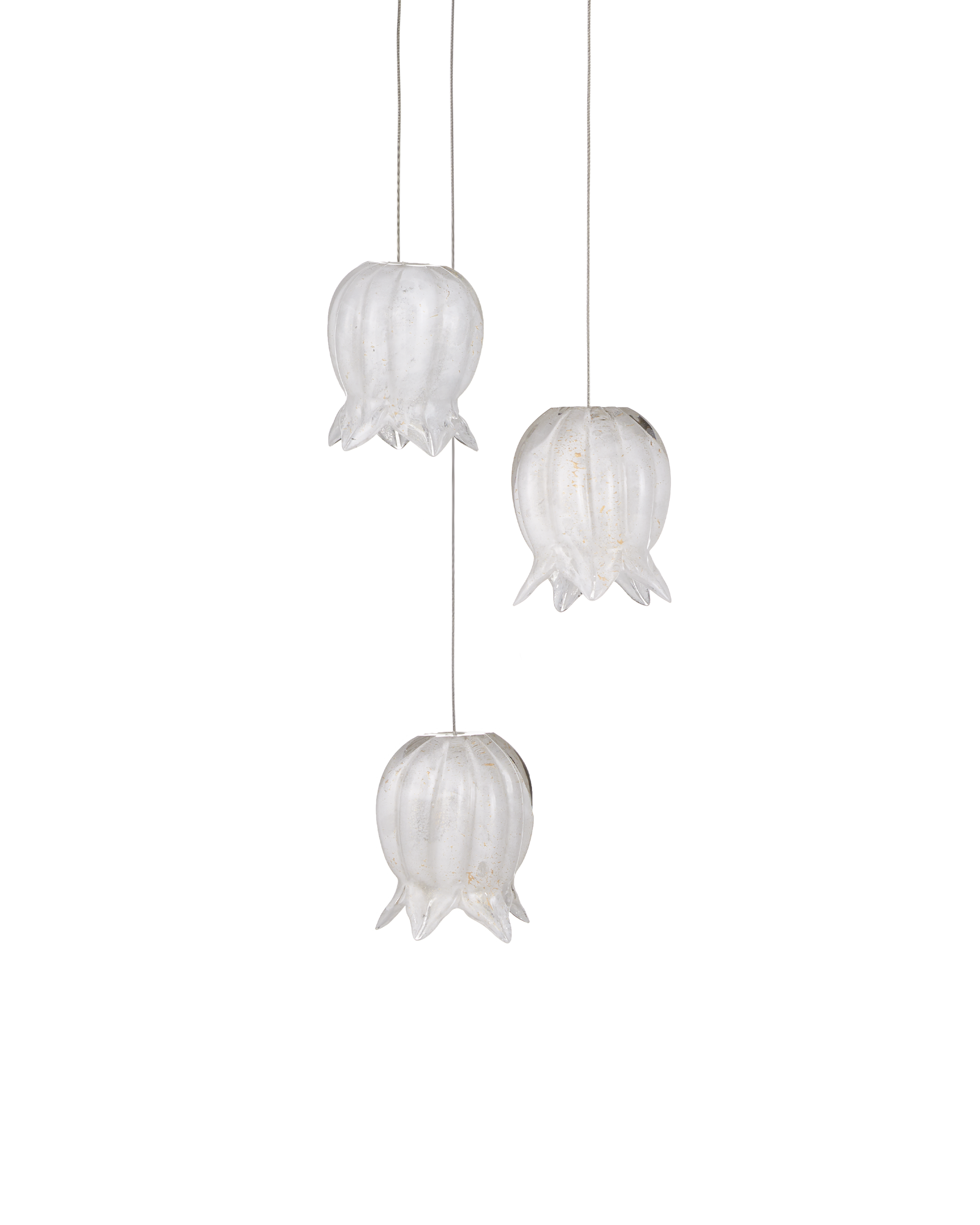 Currey And Company Polpo 3 Light Round Multi Drop Pendant