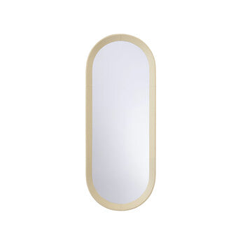 Chelsea House Oval Leather Mirror