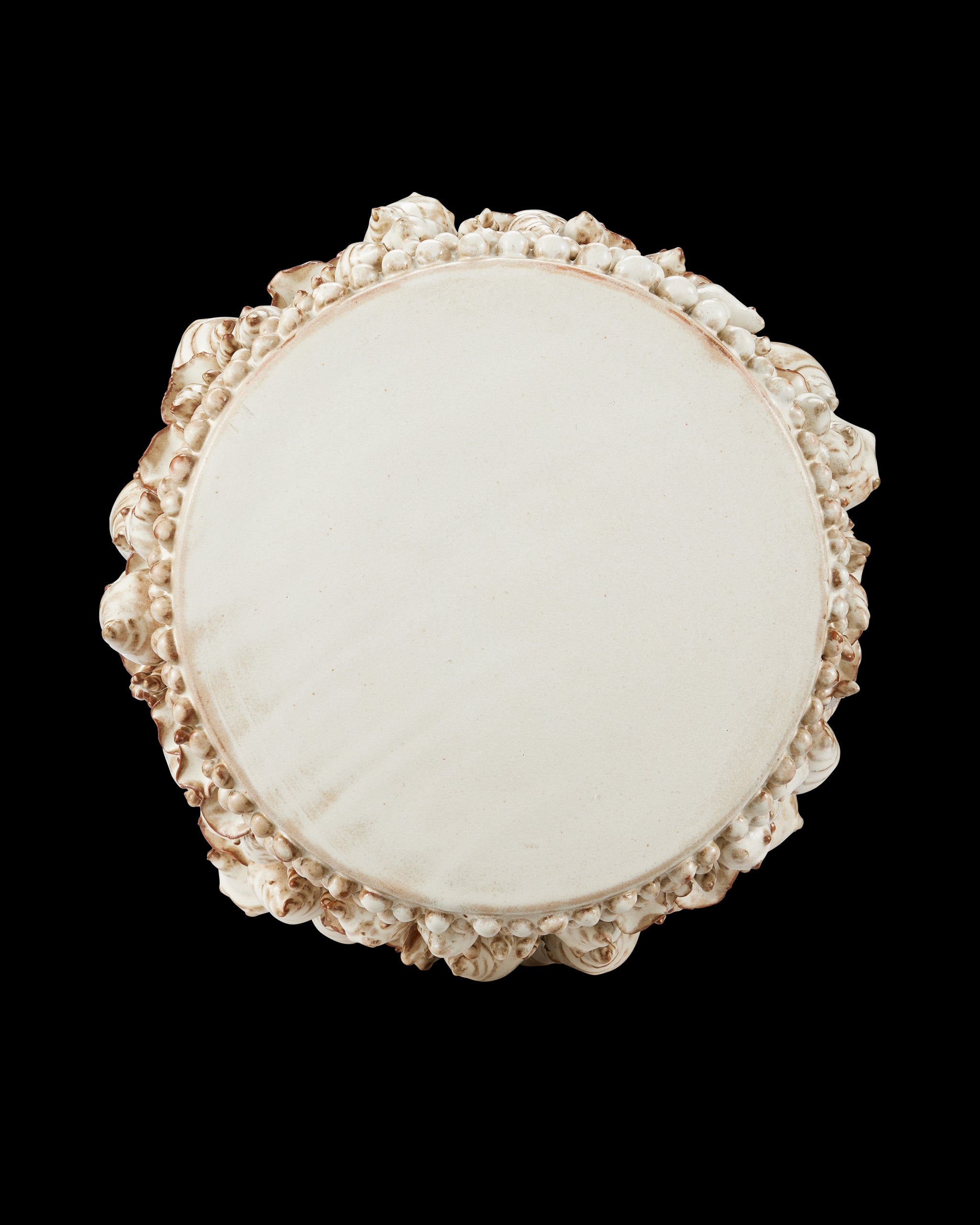 Currey & Company Corfu Ivory Accent Table