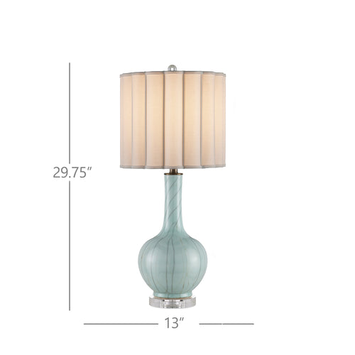 Currey & Company Celadon Crackle Table Lamp