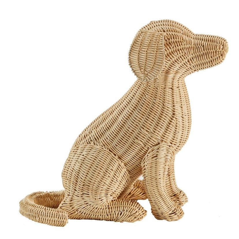 Chelsea House Amanda Lindroth Potcake Wicker Dog (Lg)