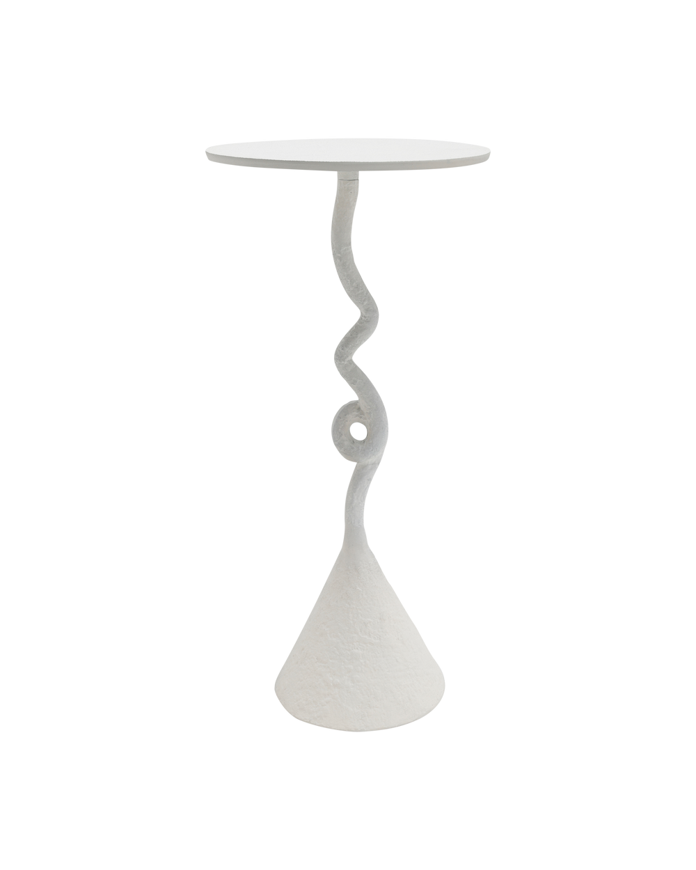 Currey & Company Cauda White Drinks Table