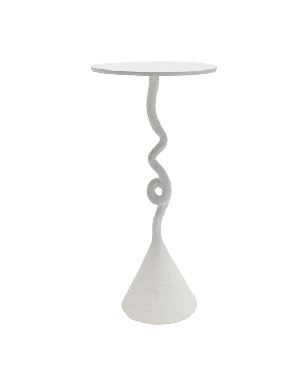 Currey & Company Cauda White Drinks Table