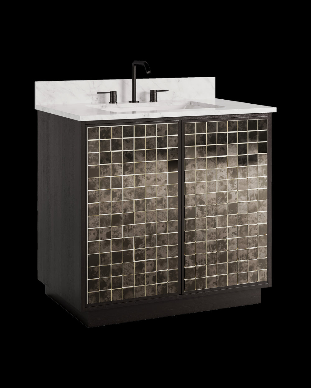 Currey & Company Mosaico 36" Vanity With Rectangular Undermount Sink