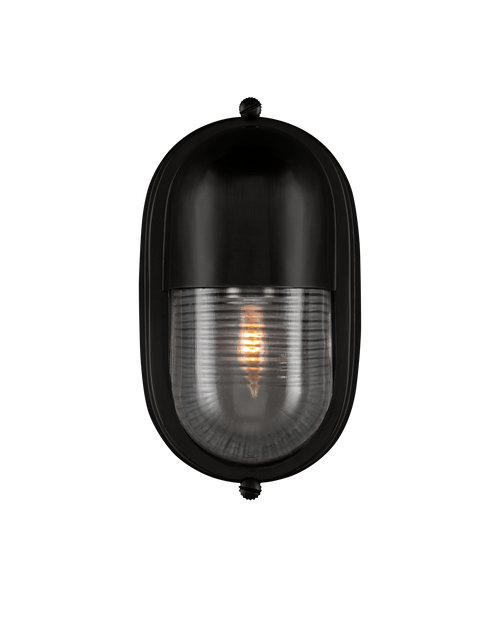 Currey & Company Maritime Black Outdoor Wall Sconce