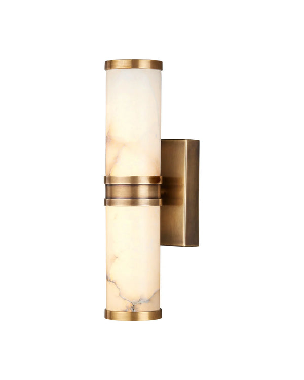 Currey & Company Brenham Small Brass 1 Light Wall Sconce