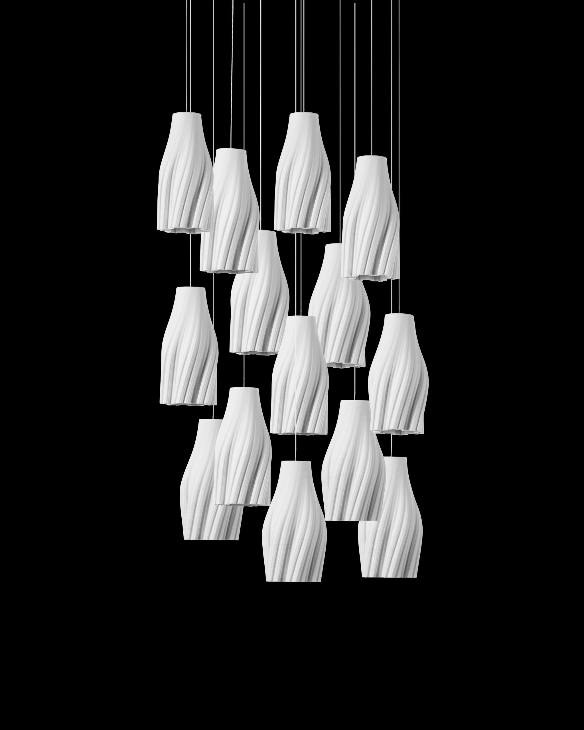 Currey & Company Posh 15 Light Round Multi Drop Pendant