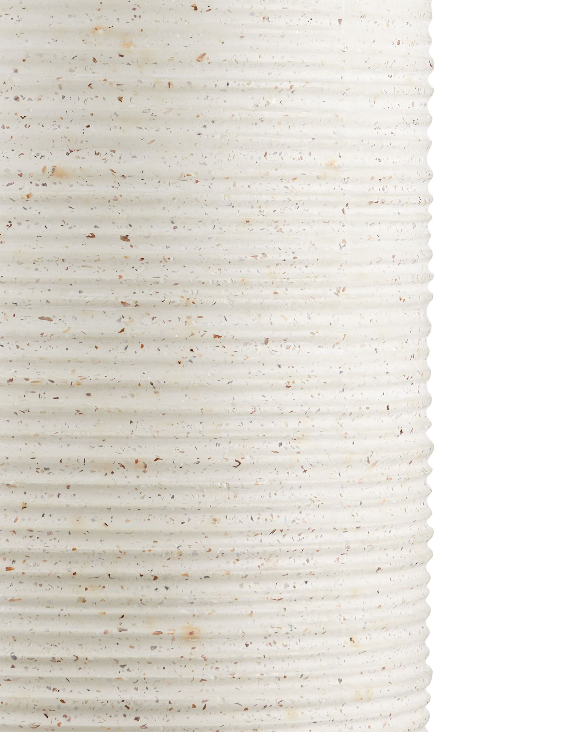 Currey And Company Cresta Medium Ivory Terrazzo Pedestal