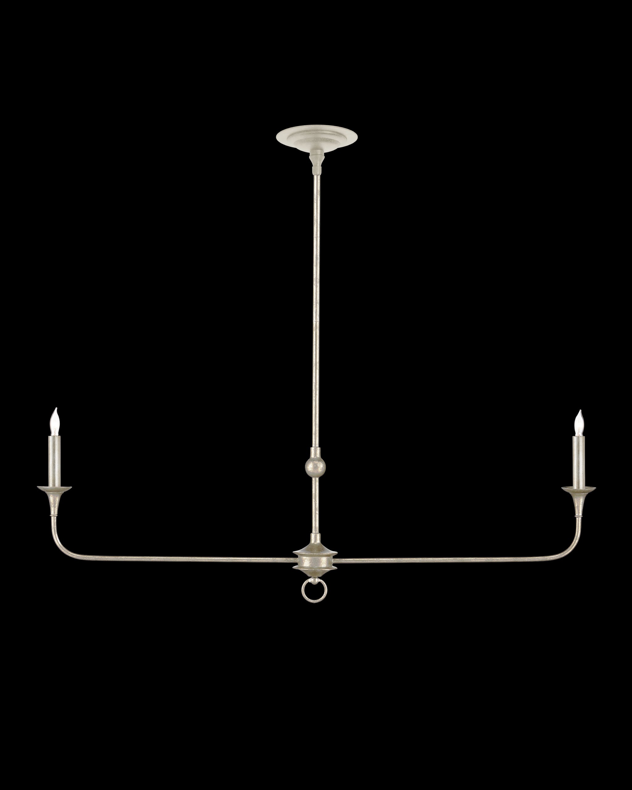 Currey & Company Nottaway Linear Champagne Chandelier