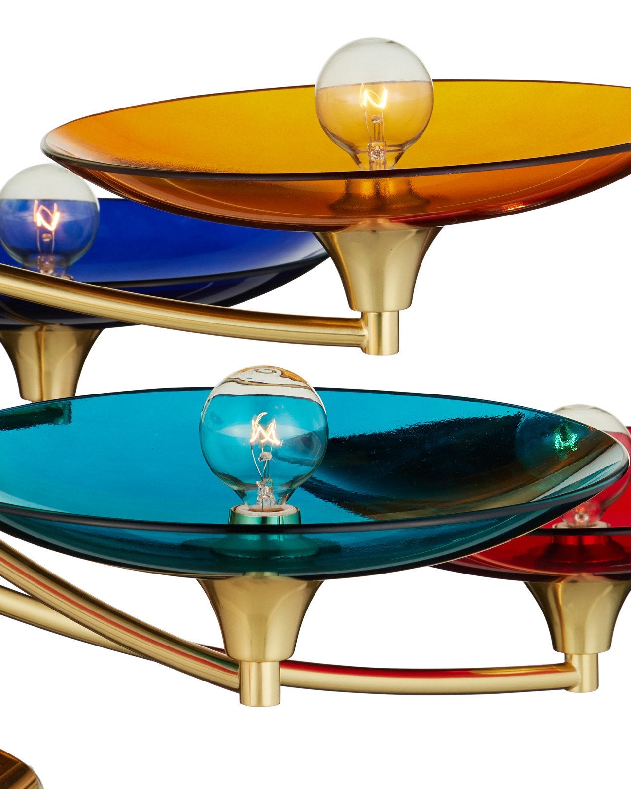 Currey & Company Veneto Medium 41" Polished Brass 9 Light Chandelier