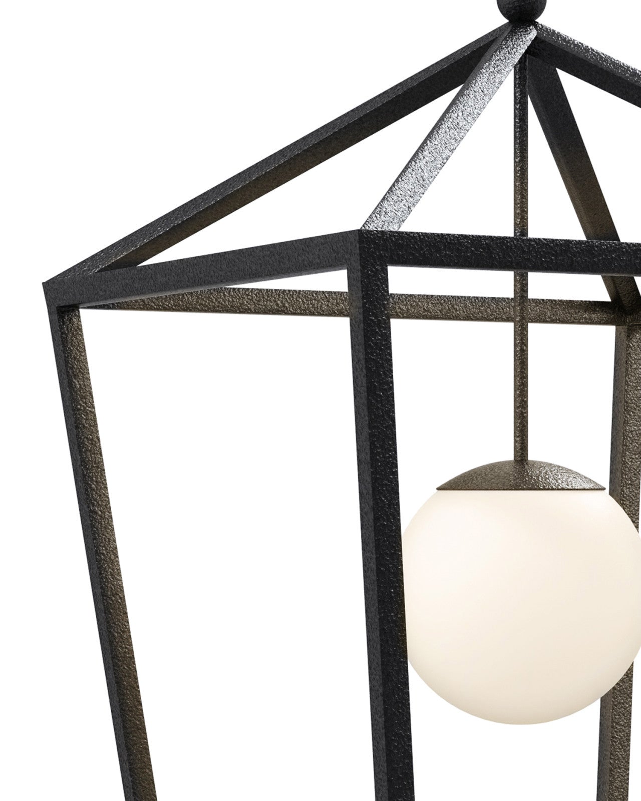 Currey & Company 39.75" X 26" X 26" Denison Large Black 1 Light Outdoor Lantern