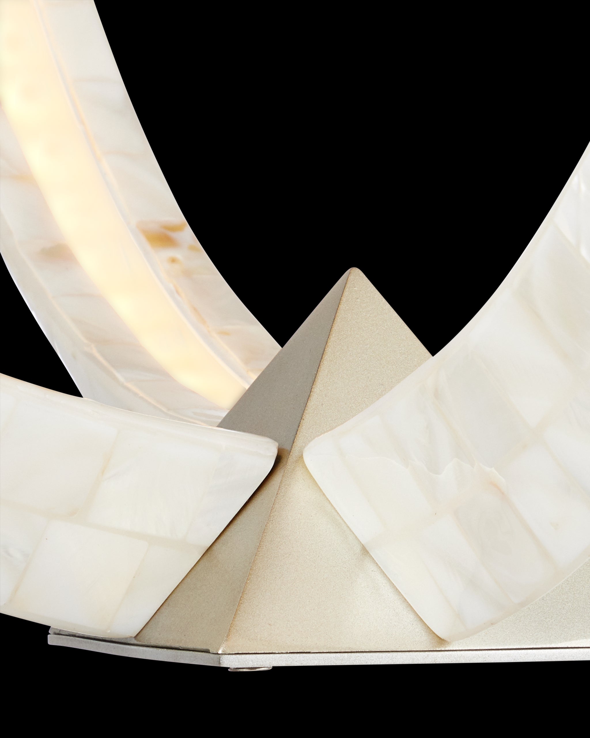 Currey & Company Arietta White Orb Chandelier