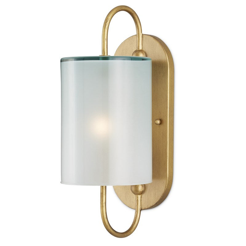 Currey And Company Glacier Brass Wall Sconce